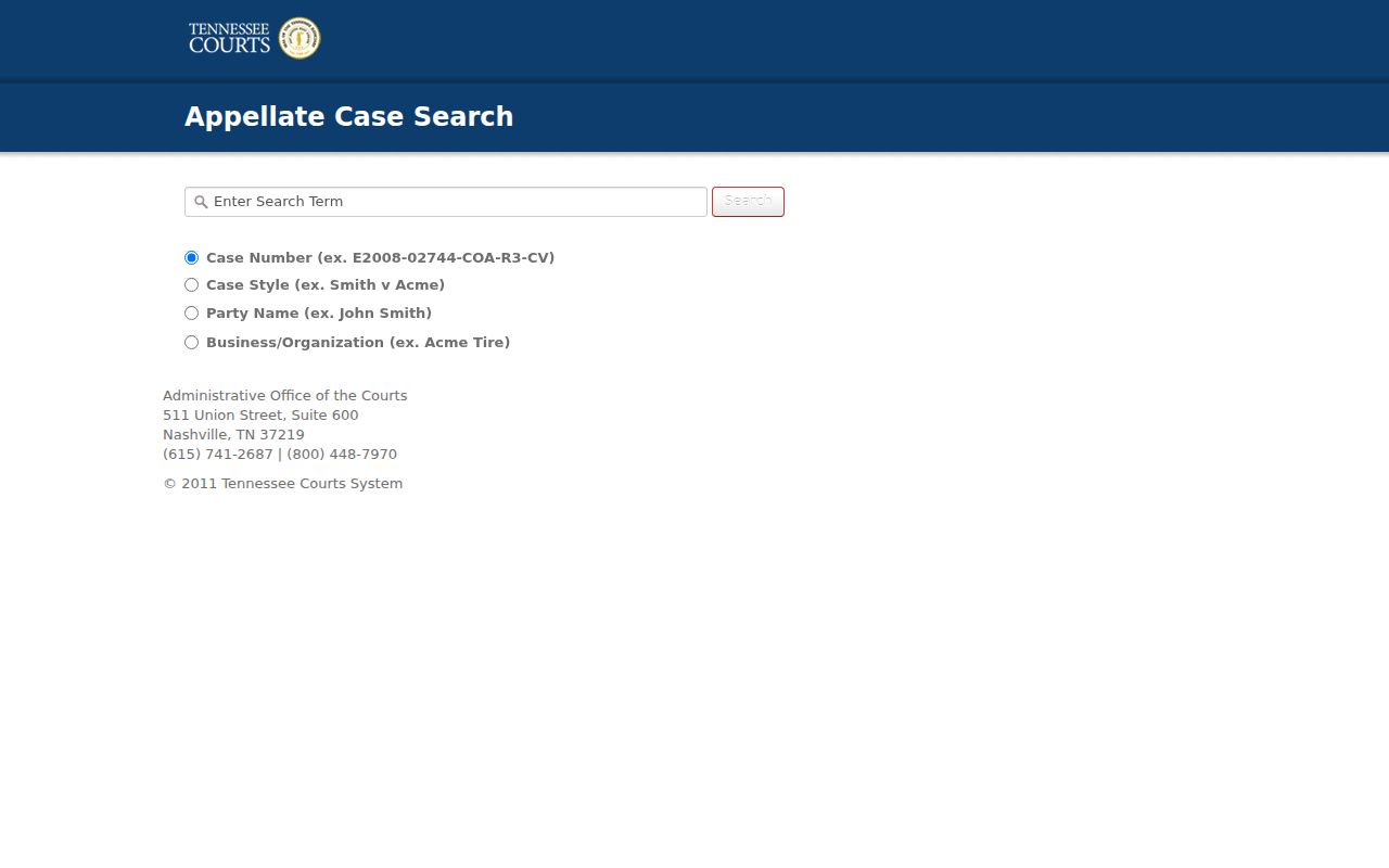Henderson County appellate case search modes in Public Case History
