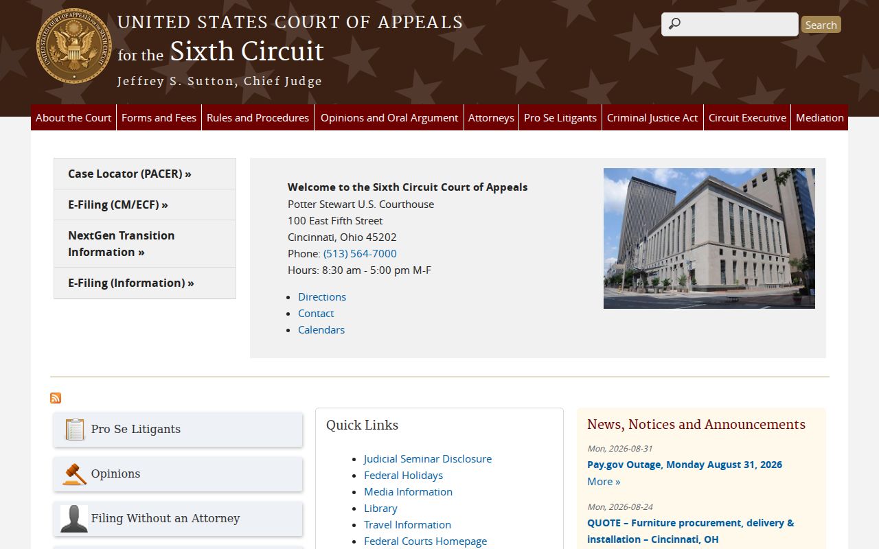 Henderson County criminal docket Sixth Circuit source